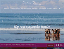 Tablet Screenshot of pavonesyogacenter.com